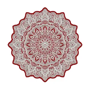 Homefesto Matta 60 cm Rund Multifärgad - Textil & mattor Extra rabatt