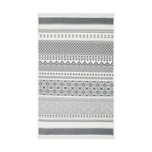 Eko Hali Bomullsmatta 80x300 cm Grå/Vit - Textil & mattor Säker betalning