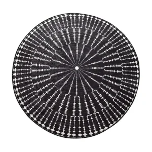 Reapris Chilai Matta 100 cm Rund Svart/Vit - Textil & mattor