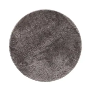 Bästa pris KM Home Cozy Ryamatta 120 cm Rund Grå - Textil & mattor