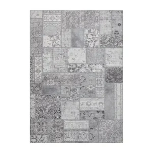 Kampanj KM Home Patchwork Wiltonmatta 300x400 cm Rektangulär Silver - Textil & mattor