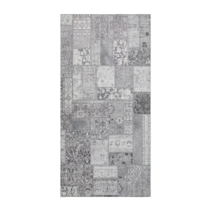 Erbjudandepris KM Home Patchwork Wiltonmatta 80x150 cm Rektangulär Silver - Textil & mattor
