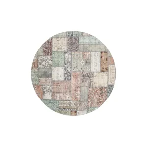 KM Home Tarfaya Friezematta Rund 200 cm Grön - Textil & mattor Kampanjpris
