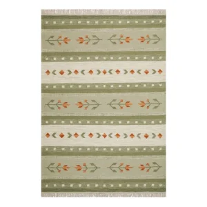 Kampanjpris KM Home Fagersta Ullmatta 200x300 cm Grön - Textil & mattor