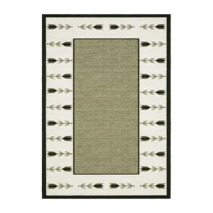 KM Home Tulpan Flatvävd Matta 160x230 cm Grön - Textil & mattor Beställ nu