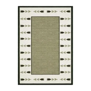 Begränsat erbjudande KM Home Tulpan Flatvävd Matta 133x190 cm Grön - Textil & mattor