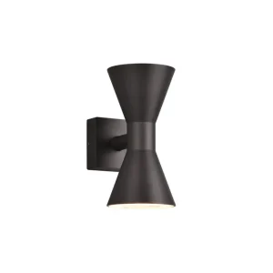 Trio Lighting Ardas Vägglampa 2L GU10 mattsvart Matt svart - Belysning Expressleverans