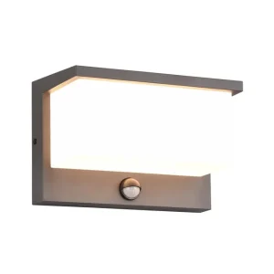 Trio Lighting Nestos LED Vägglampa antracit rörelsesensor Antracit - Belysning Rabatt