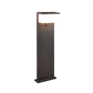 I lager Trio Lighting Nestos LED Pollare 80 cm antracit rörelsesensor Antracit - Belysning