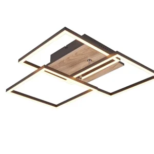 Begränsad tid Trio Lighting Mobile LED Taklampa mattsvart/ trä Matt svart/Trä - Belysning