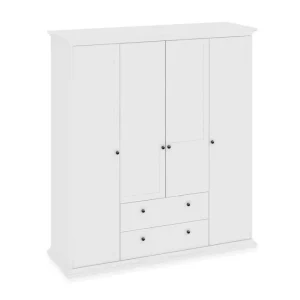 Tvilum Paris Garderob 181 cm 4 Dörrar 2 Lådor - Förvaring Beställ nu