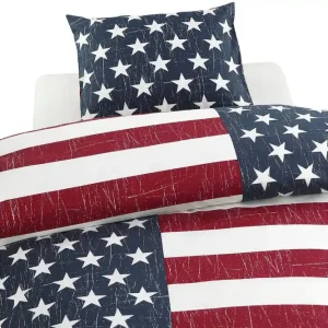 Påslakanset Enkelsäng 2-Dels United States Marinblå Borganäs of Sweden - Textil & mattor Begränsad tid