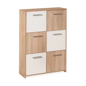 Begränsad tid Scandinavian Choice Aragon Skåp 77 cm Hög Vit/Ljus Ek - Förvaring