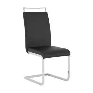 Concept 55 Isoda Matstol Konstläder Svart - Möbler Trygg betalning