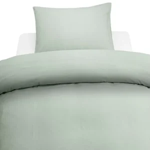 Påslakanset Enkelsäng 2-Dels Washed Grön - Textil & mattor Fynd