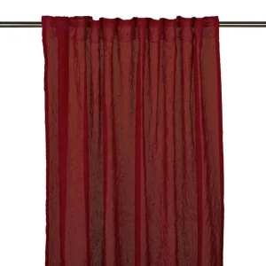 Kampanj Winifrid Gardinlängd 2-pack 280 cm Röd - Textil & mattor