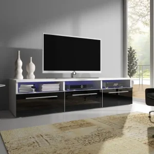 Premium Stockend TV-Bänk 150 cm Svart - Möbler