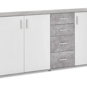 Beställ nu Scandinavian Choice Albi Skänk 160 cm Grå/Vit - Förvaring