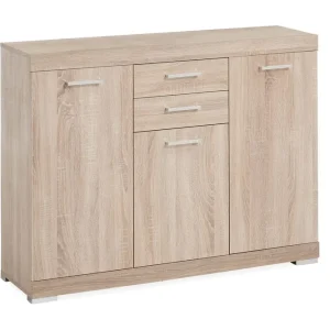 I lager Scandinavian Choice Bristol Skänk 130 cm Ljus Ek - Förvaring