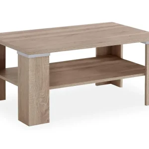 Scandinavian Choice Bastia Soffbord 100 cm med Förvaring Hyllor Ljus Ekfärg - Möbler Lägg i varukorgen
