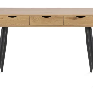 Funky & Co Citysea Skrivbord 110 cm med Förvaring 3 Lådor Beige/Svart - Möbler Nyhet