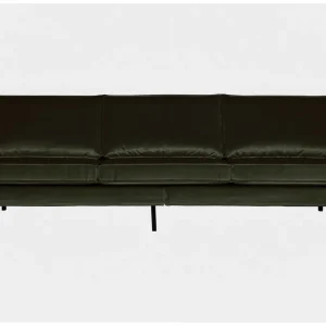 Premium WOOOD Lissbon 3-sits Sammetssoffa Grön - Möbler