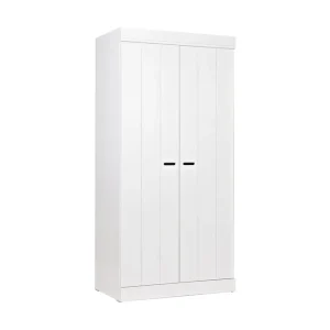 Sänkt pris WOOOD Varius Garderob 94 cm 2 Dörrar Vit Tall - Förvaring