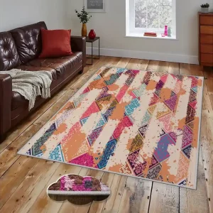 Billigare Homefesto Matta 80x150 cm Multifärgad - Textil & mattor