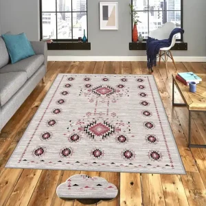 Homefesto Matta 140x220 cm Multifärgad - Textil & mattor Kampanjpris