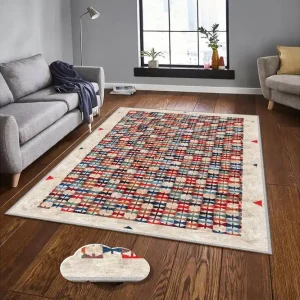 Homefesto Matta 140x220 cm Multifärgad - Textil & mattor Kampanjpris