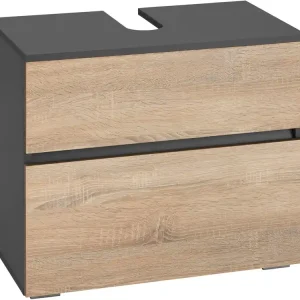 Kampanj Hudnall Tvättställsskåp 60x35 cm Antracit/Natur - Förvaring