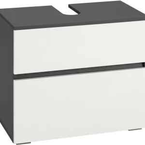 Beställ nu Hudnall Tvättställsskåp 60x35 cm Antracit/Vit - Förvaring
