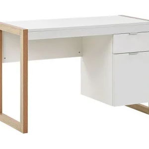 Graysburg Skrivbord 110 cm med Förvaring Vit/Ljust Trä - Möbler Snabb leverans