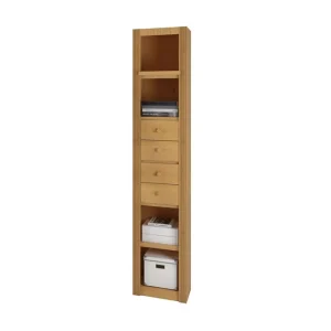 Begränsad tid Loft24 Minturn Bokhylla 45,5 cm Smal Brun - Förvaring