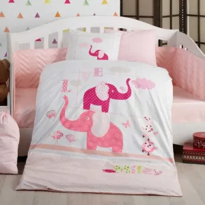 Hobby Poplin Barnbäddset Rosa - Textil & mattor Kundfavorit