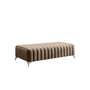 Billigare Laurece Fotpall 132 cm Beige - Möbler
