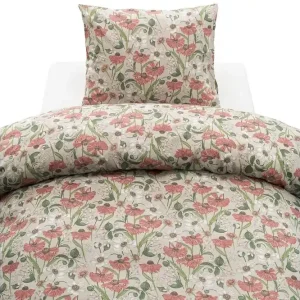 Billig Påslakanset Enkelsäng 2-Dels Fleur Rosa - Textil & mattor