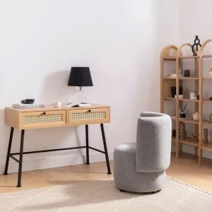 Makwana Skrivbord 107 cm Natural - Möbler Begränsad tid