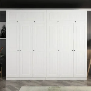 Nyhet Fruitland Garderob 270 cm Vit - Förvaring