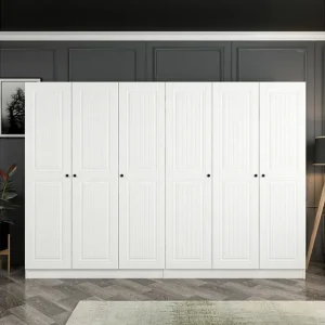 Fruitland Garderob 270 cm Vit - Förvaring Lågt pris
