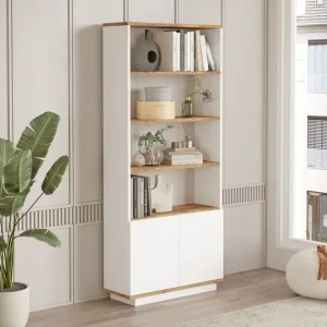 Anari Bokhylla 77,5 cm Brun/Vit - Förvaring Begränsat erbjudande