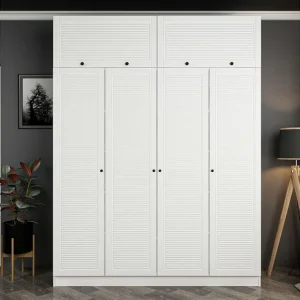 Sänkt pris Fruitland Garderob 180 cm Vit - Förvaring