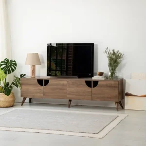 Bästa pris Grotte Tv-bänk 180 cm Valnöt - Möbler