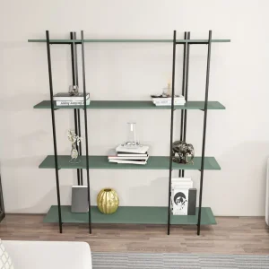 Painesville Bokhylla 160 cm Svart/Green - Förvaring Fynd