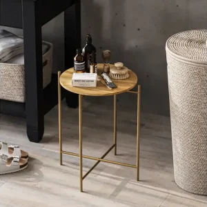 Mamta Soffbord 46 cm Guld/Natural - Möbler Rabatt