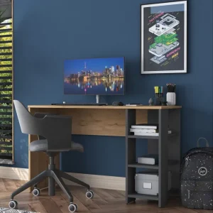 Rabatter Makrud Skrivbord 120 cm Valnöt/Antracit - Möbler