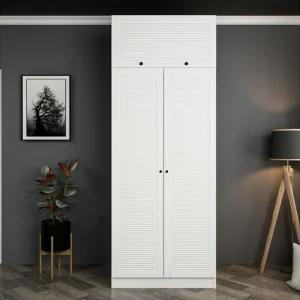 Fruitland Garderob 90 cm Vit - Förvaring Reapris