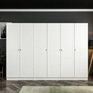 Fruitland Garderob 270 cm Vit - Förvaring Kampanjpris
