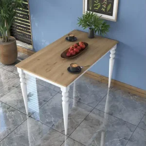 Kampanj Naryani Matbord 120 cm Valnöt/Vit - Möbler