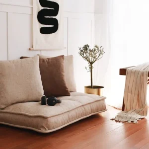Parul Sittpuff 100 cm Cream - Möbler Rea